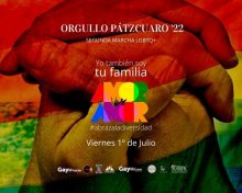 Con éxito se realiza la 2ª Marcha LGTBQ+ Orgullo Pátzcuaro ’22 con el tema “Yo También soy tu familia”. 